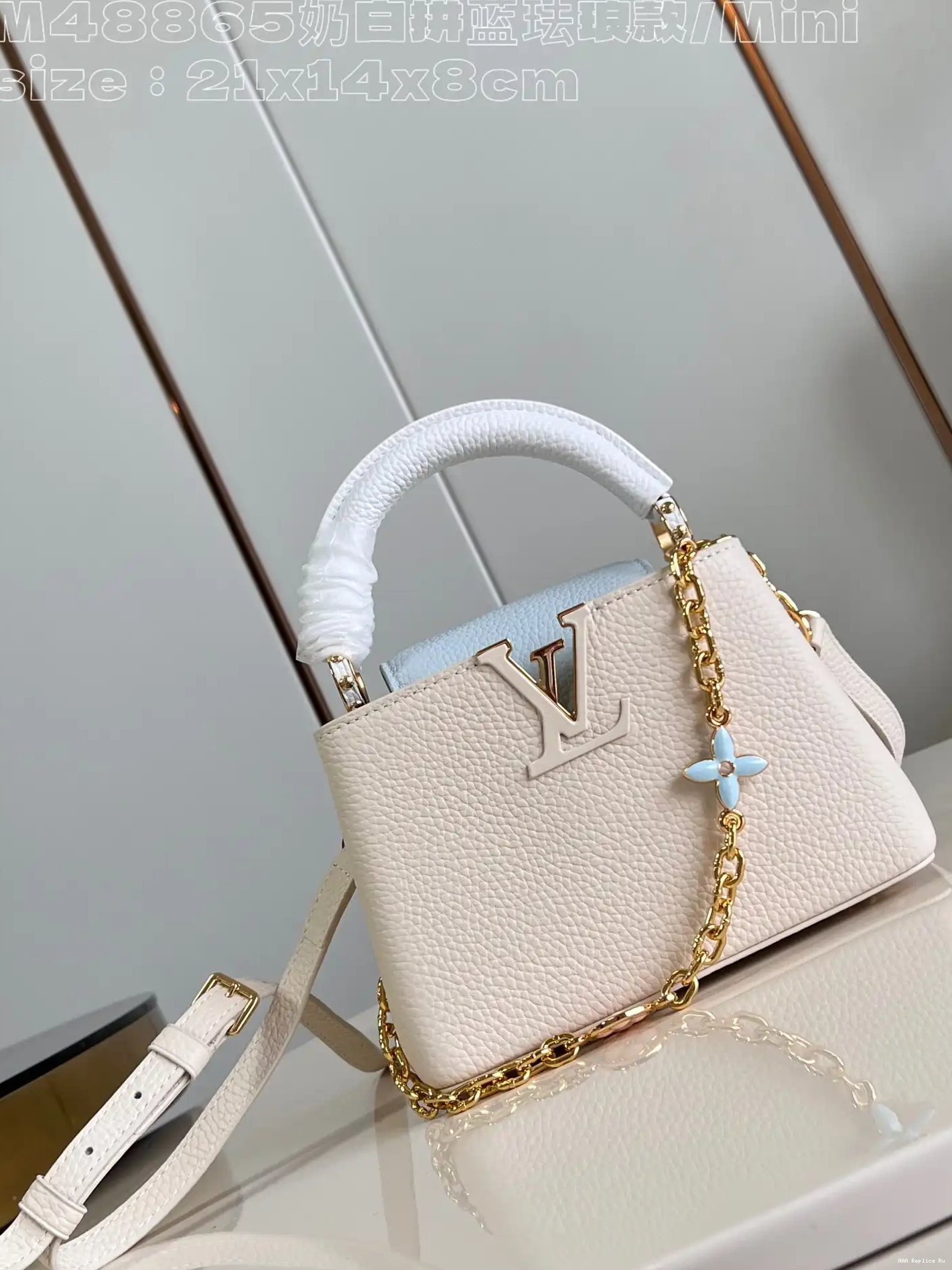 AAA Pruses Bags LOUIS VUITTON CAPUCINES MINI-21*14*8CM 0608